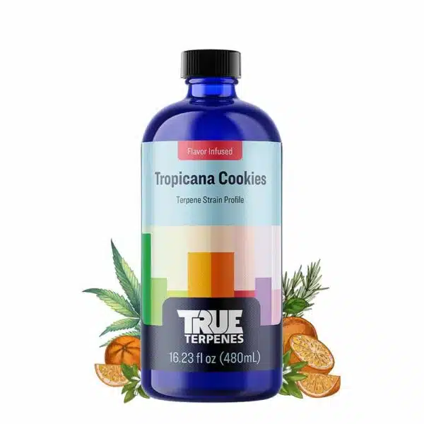 True Terpenes Tropicana Cookies – perfil de terpenos botánicos de grado alimenticio distribuido en Argentina